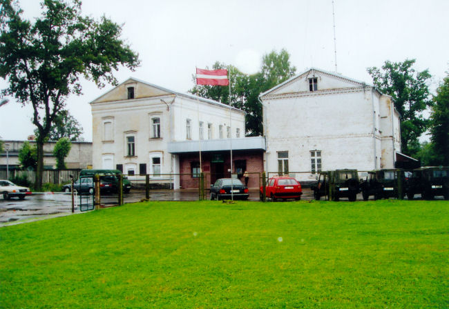 Det tidligere kaserneanlæg i Mitau, idag Jelgava. 70 km syd/vest for Riga